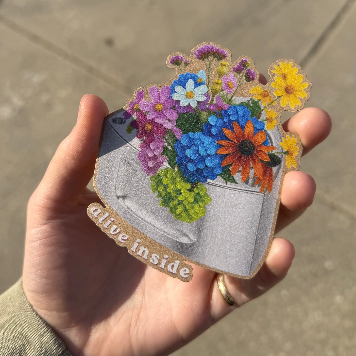 alive inside - Rotary Flower Sticker