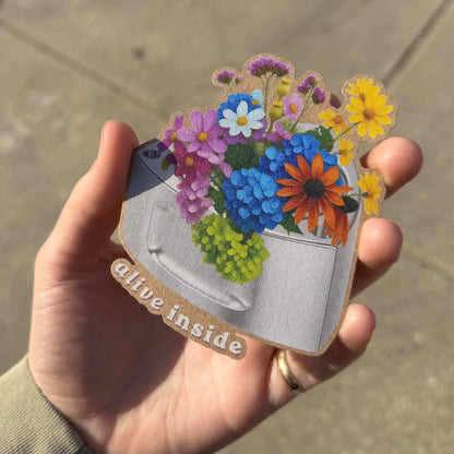 alive inside - Rotary Flower Sticker